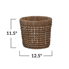 Load image into Gallery viewer, 12.5&quot; rattan planter
