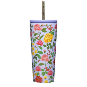 24 oz roses purple cold cup