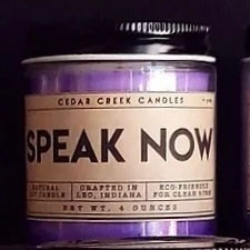 4oz ts speak now candle