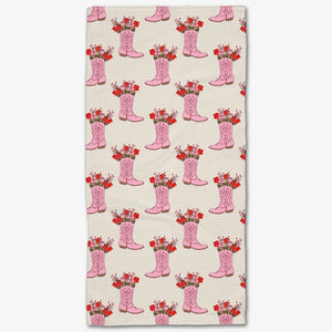 cowgirl boots geometry towel